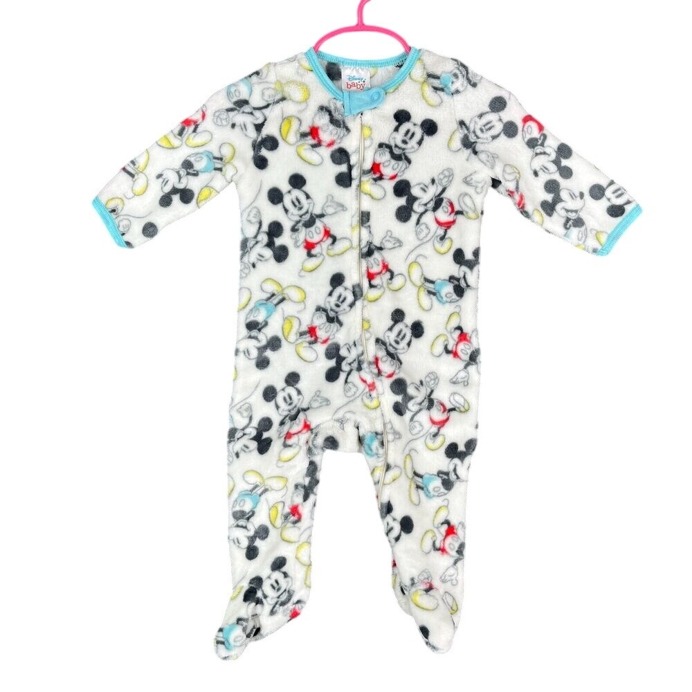Disney Baby‎ Jumper 6/9 months Mickey Mouse Fleece Zip Outfit